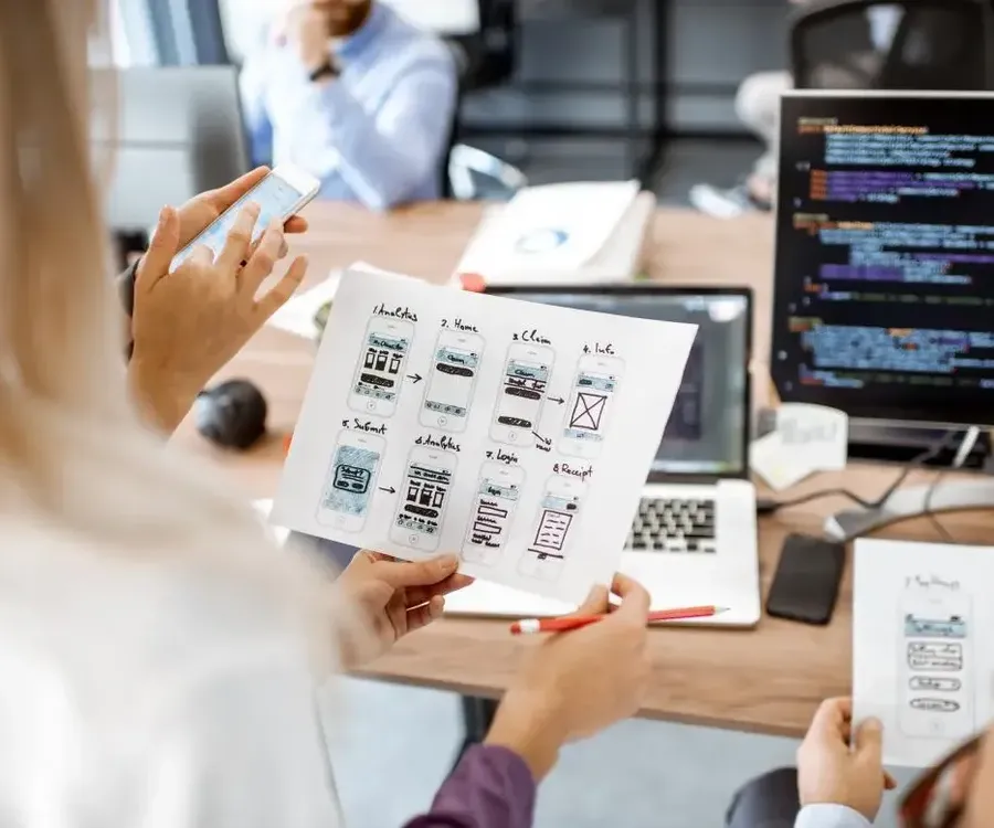 Prototype design on paper